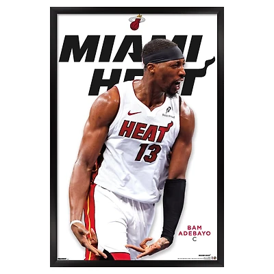 Bam Adebayo Miami Heat 22.375" x 34" Framed Players Poster