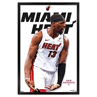Bam Adebayo Miami Heat 22.375" x 34" Framed Players Poster