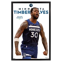 Julius Randle Minnesota Timberwolves 22.375" x 34" Framed Players Poster