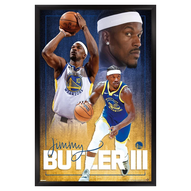 Jimmy Butler III Golden State Warriors 22.375" x 34" Framed Players Poster