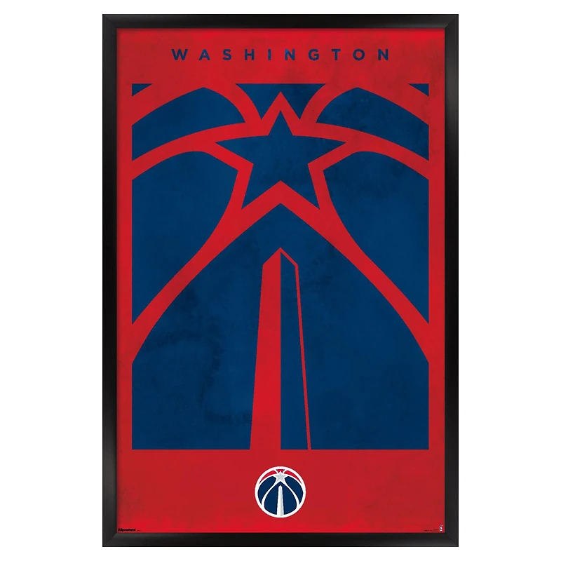 Washington Wizards 22.375" x 34" Framed Poster