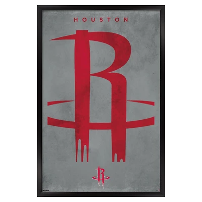 Houston Rockets 22.375" x 34" Framed Poster