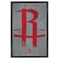 Houston Rockets 22.375" x 34" Framed Poster