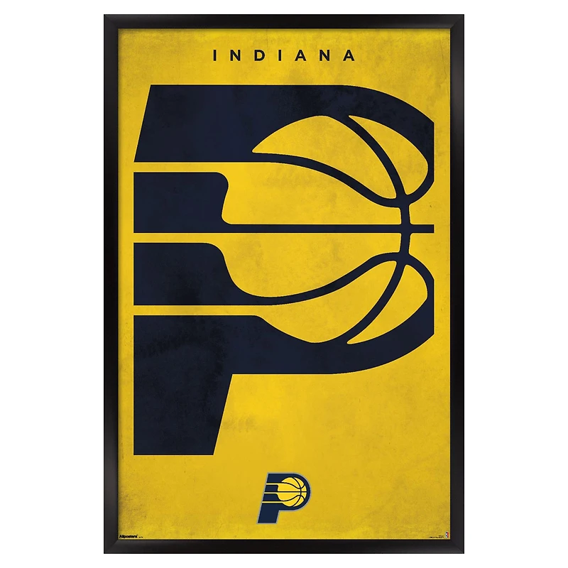 Indiana Pacers 22.375" x 34" Framed Poster