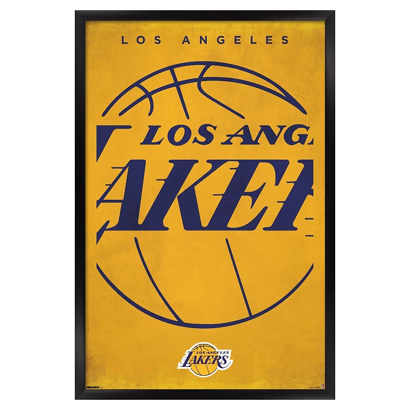 Los Angeles Lakers 22.375" x 34" Framed Poster