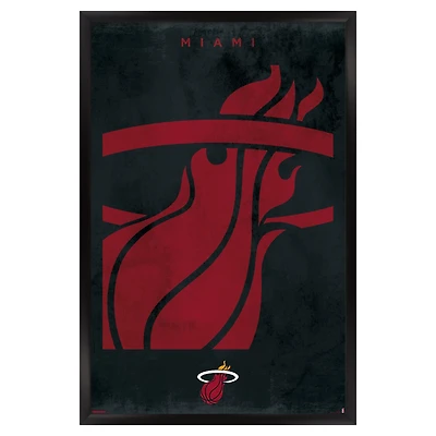 Miami Heat 22.375" x 34" Framed Poster