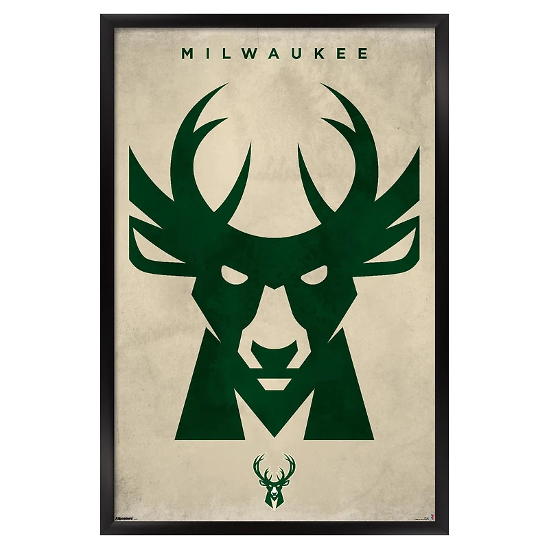 Milwaukee Bucks 22.375" x 34" Framed Poster