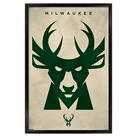 Milwaukee Bucks 22.375" x 34" Framed Poster
