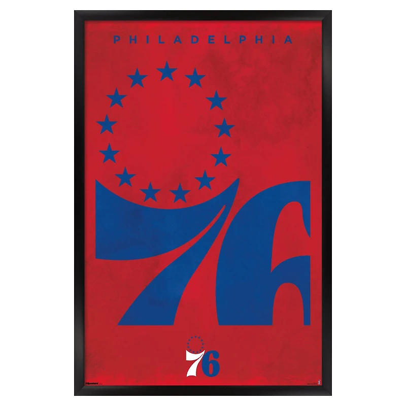 Philadelphia 76ers 22.375" x 34" Framed Poster