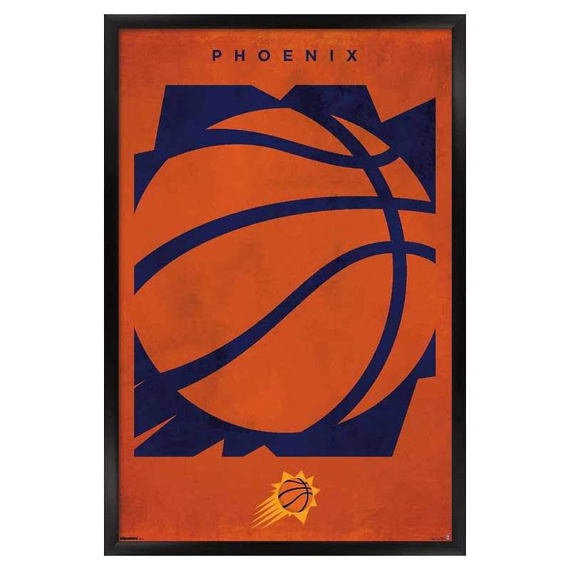 Phoenix Suns 22.375" x 34" Framed Poster