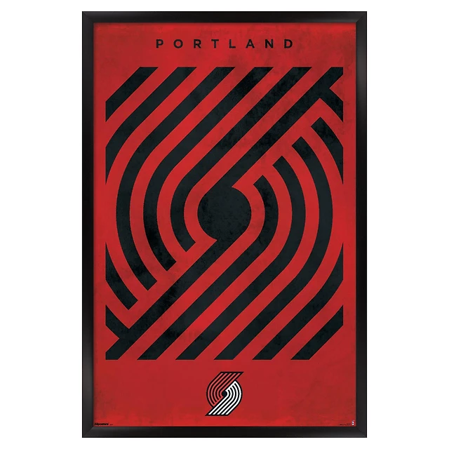 Portland Trail Blazers 23" x 34" Framed Poster