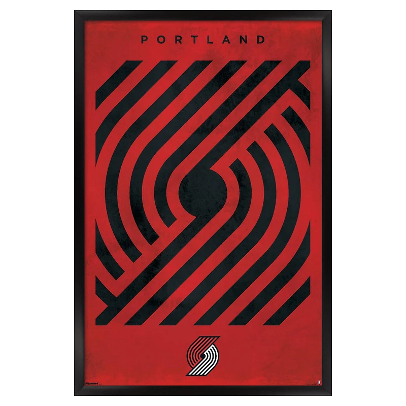 Portland Trail Blazers 22.375" x 34" Framed Poster