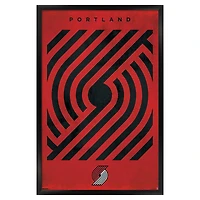 Portland Trail Blazers 22.375" x 34" Framed Poster