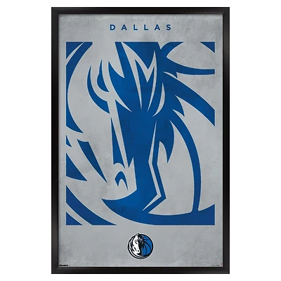 Dallas Mavericks 22.375" x 34" Framed Poster