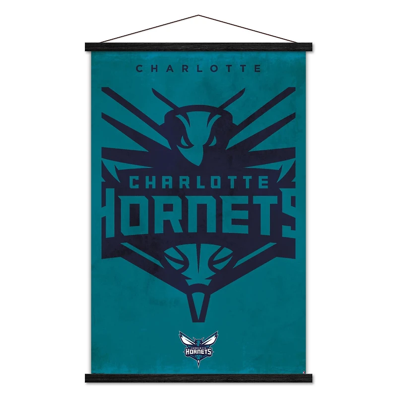 Charlotte Hornets 22.375" x 34" Poster
