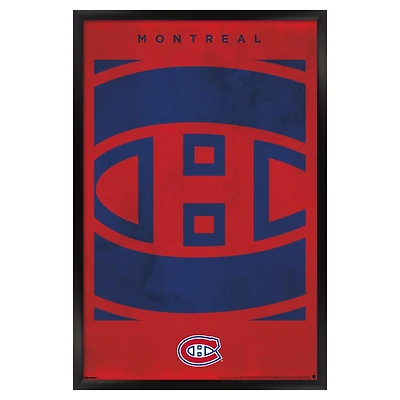 Montreal Canadiens 22.375" x 34" Framed Poster