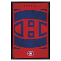 Montreal Canadiens 22.375" x 34" Framed Poster