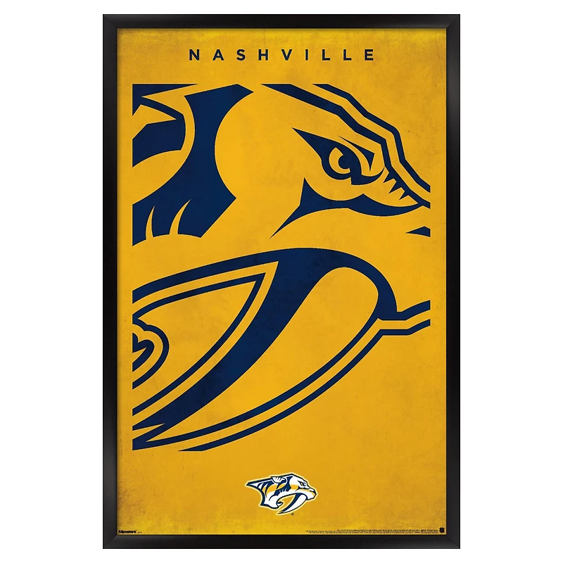 Nashville Predators 22.375" x 34" Framed Poster