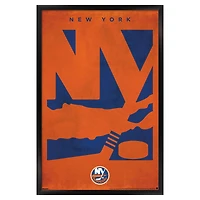 New York Islanders 22.375" x 34" Framed Poster