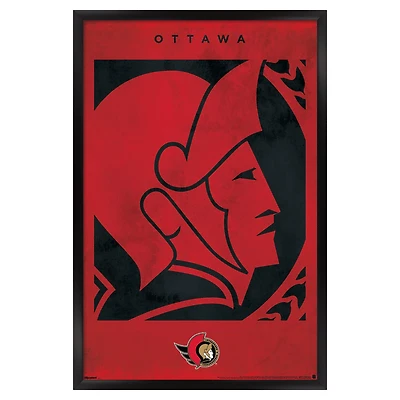 Ottawa Senators 22.375" x 34" Framed Poster