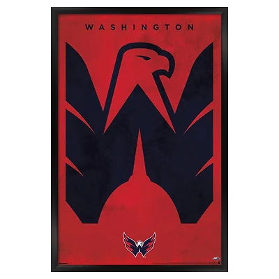Washington Capitals 22.375" x 34" Framed Poster