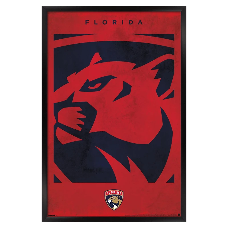 Florida Panthers 22.375" x 34" Framed Poster
