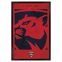 Florida Panthers 22.375" x 34" Framed Poster