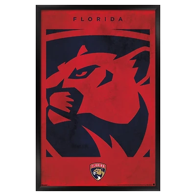 Florida Panthers 22.375" x 34" Framed Poster