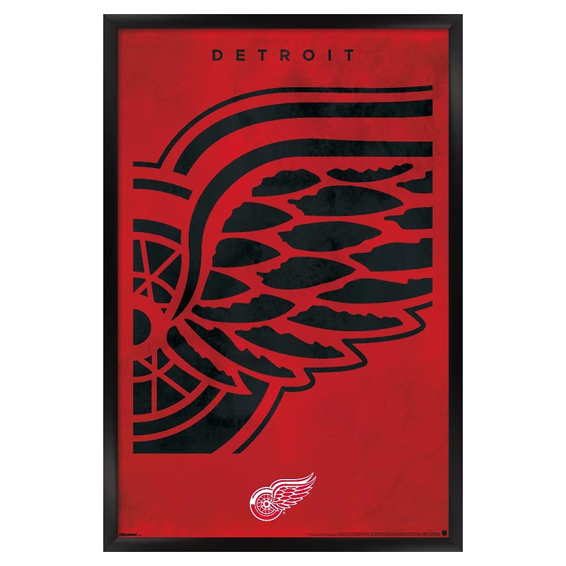 Detroit Red Wings 22.375" x 34" Framed Poster