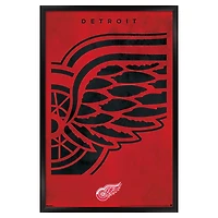 Detroit Red Wings 22.375" x 34" Framed Poster