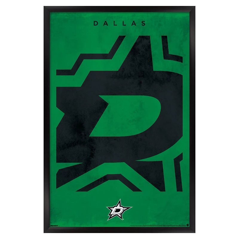Dallas Stars 22.375" x 34" Framed Poster