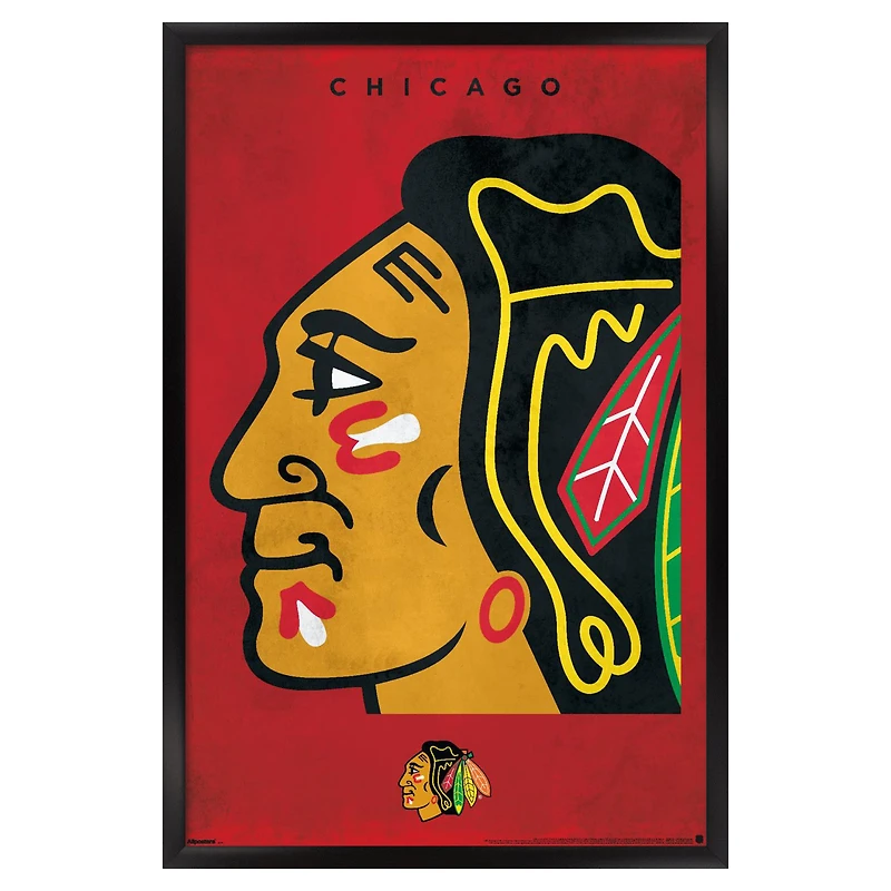 Chicago Blackhawks 22.375" x 34" Framed Poster