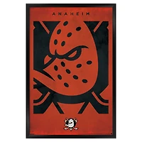Anaheim Ducks 22.375" x 34" Framed Poster