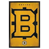 Boston Bruins 22.375" x 34" Framed Poster