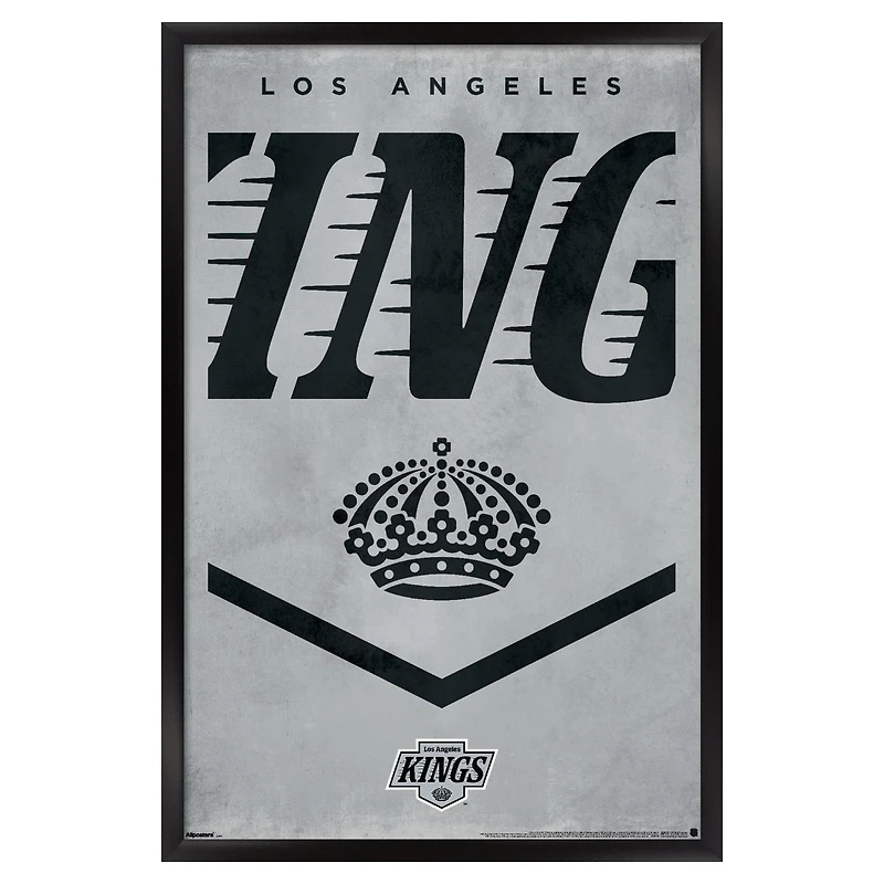 Los Angeles Kings 22.375" x 34" Framed Poster
