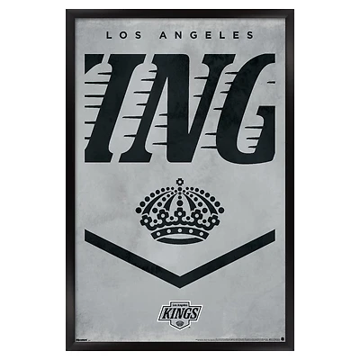 Los Angeles Kings 22.375" x 34" Framed Poster