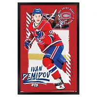 Ivan Demidov Montreal Canadiens 22.375" x 34" Framed Players Poster
