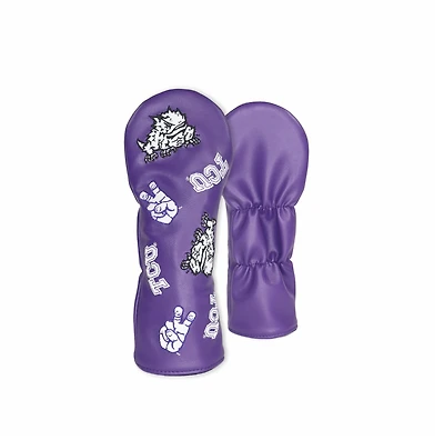 Hometown Brands TCU Horned Frogs Scattered Logo Fairway Club Cover