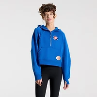Women's lululemon Symphony Blue Chicago Cubs Scuba Oversized Half-Zip Hoodie