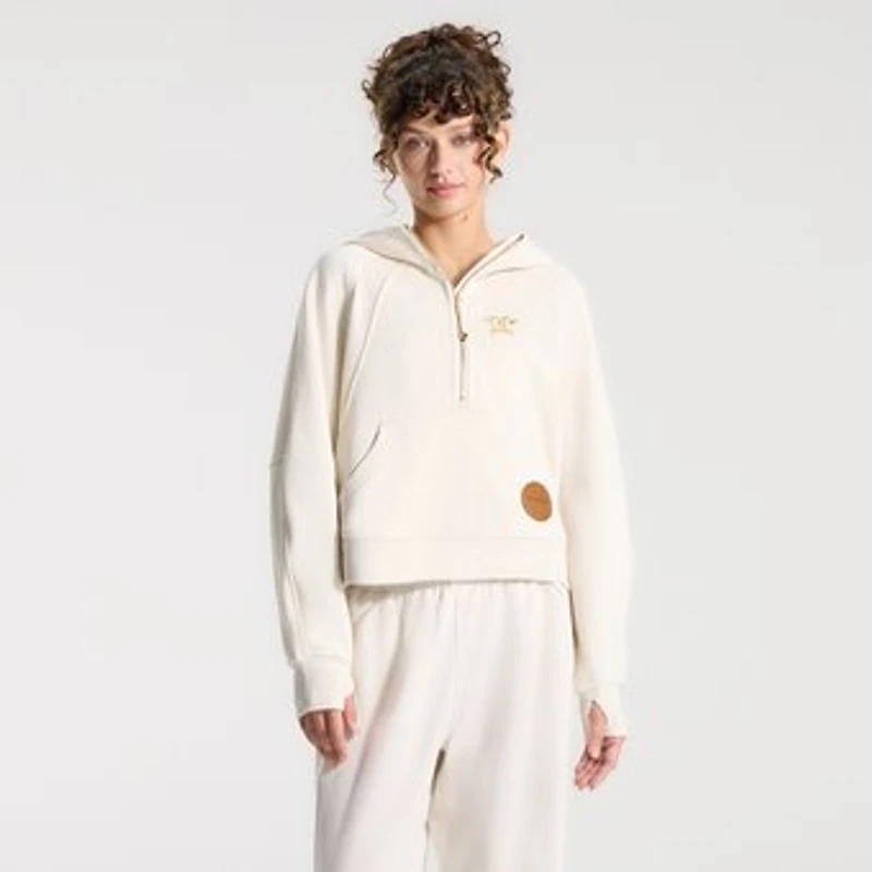 Women's lululemon Light Ivory Houston Astros Scuba Oversized Half-Zip Hoodie
