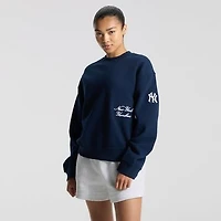 Women's lululemon True Navy New York Yankees Oversized Steady State Crew