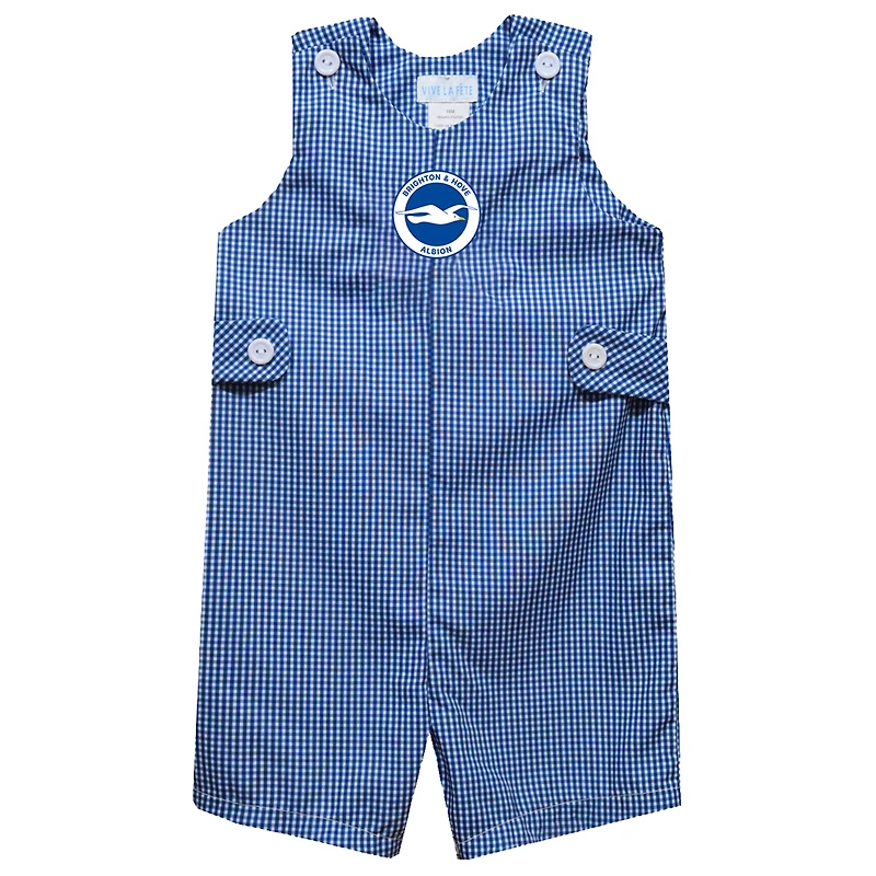 Infant Vive La Fete Royal Brighton and Hove Albion Gingham Jon Jon Romper