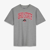 Men's Champion  Heather Gray Ohio State Buckeyes Champion Big & Tall Team Arch Over Wordmark T-Shirt