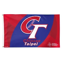 WinCraft Chinese Taipei Baseball 2026 World Baseball Classic 3' x 5' Single-Sided Deluxe Flag