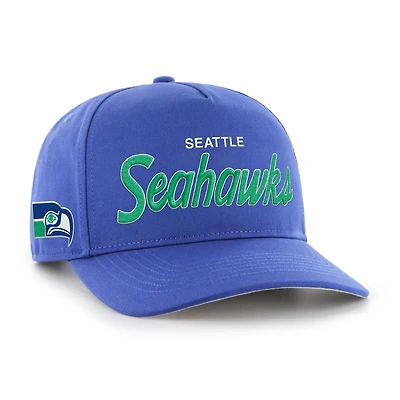 Men's '47  Royal Seattle Seahawks Crosstown Throwback Hitch Adjustable Hat