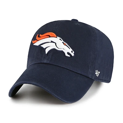 Men's '47  Navy Denver Broncos Clean Up Adjustable Hat