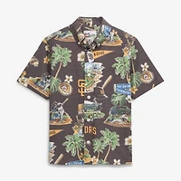 Youth Reyn Spooner  Brown San Diego Padres Scenic Tri-Blend Button-Up Top