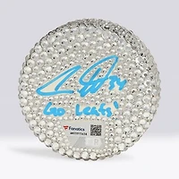 Auston Matthews Toronto Maple Leafs Autographed Swarovski Crystal Hockey Puck with "Go Leafs!" Inscription - Art by Rock On Sports