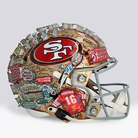 Joe Montana San Francisco 49ers Autographed Speed Flex Authentic Helmet - Art by Charles Fazzino - WN55916229