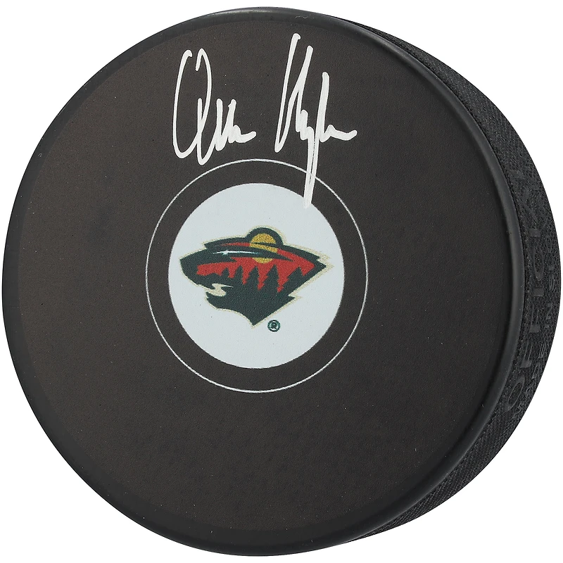 Quinn Hughes Minnesota Wild Autographed Hockey Puck